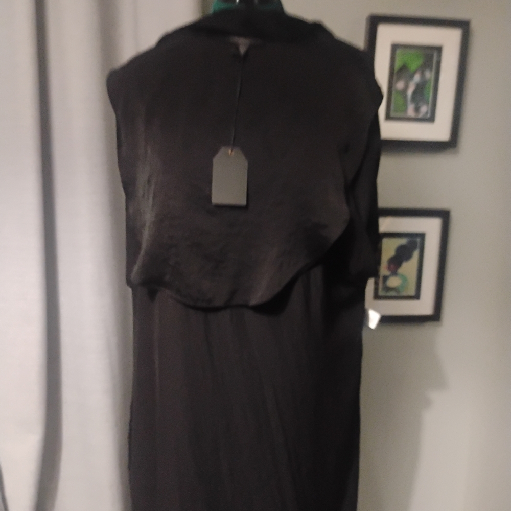 Midnight Bakery Embroidered Flowers & Sequins Black Kimono Robe Sz L NWT - Picture 6 of 14
